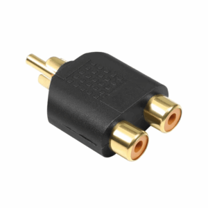 ADAPTADOR 2 RCA HEMBRA A 1 RCA MACHO