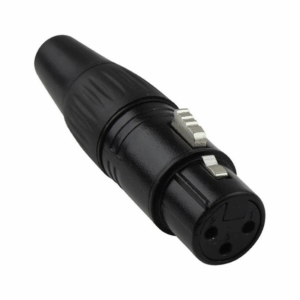 CONECTOR XLR HEMBRA - NEGRO