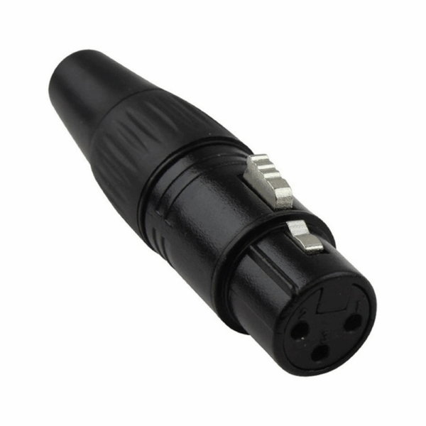 CONECTOR XLR HEMBRA - NEGRO