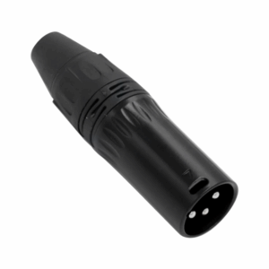 CONECTOR XLR MACHO - NEGRO
