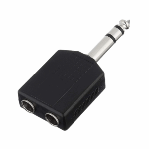 ADAPTADOR 2 6.3MM HEMBRA A 1 6.3MM MACHO ESTEREO