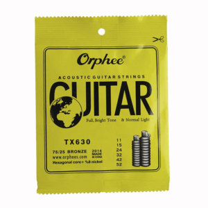 CUERDAS GUITARRA ELECTROACUSTICA ORPHEE TX630 CAL. 11