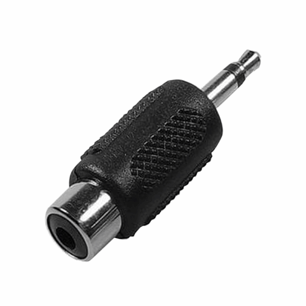 ADAPTADOR 1 RCA HEMBRA A 1 3.5MM MACHO ESTEREO - PLASTICO - Imagen 2
