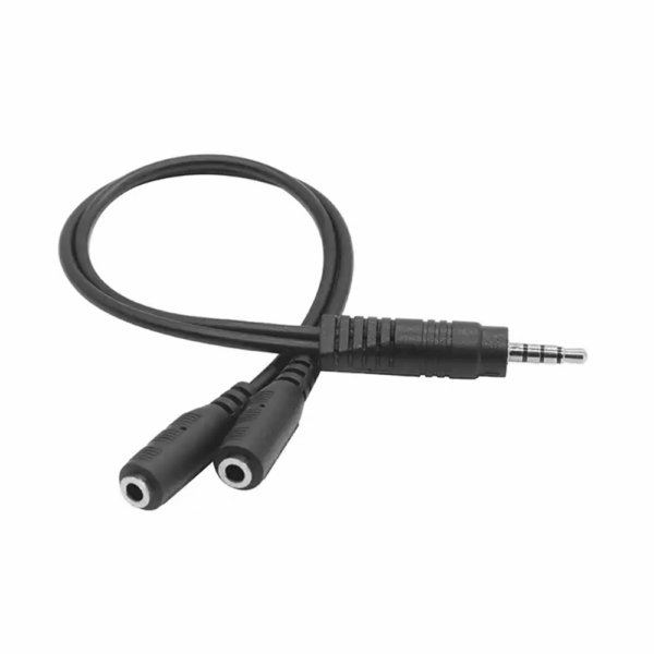CABLE AUXILIAR SPLITTER Y - 2 HEMBRA - 1 MACHO ESTEREO - Imagen 2