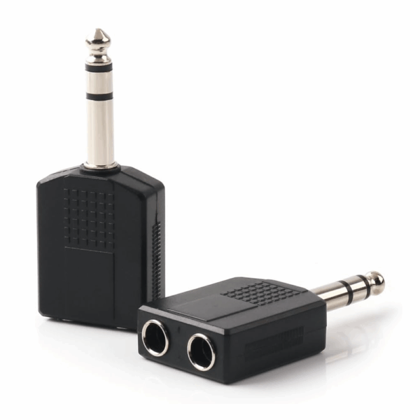 ADAPTADOR 2 6.3MM HEMBRA A 1 6.3MM MACHO ESTEREO - Imagen 2