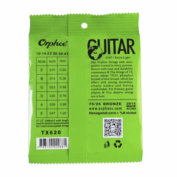 CUERDAS GUITARRA ELECTRICA ORPHEE RX17 CAL. 10 - Imagen 2