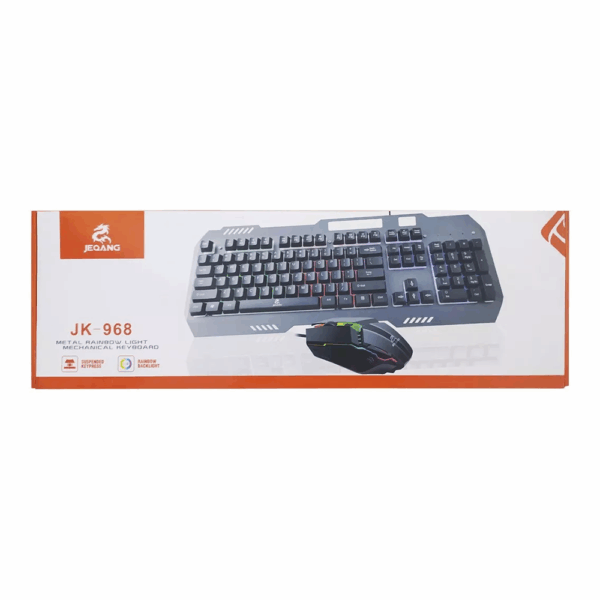 KIT TECLADO Y MOUSE USB GAMER RGB - JEQANG JK-968 - Imagen 2
