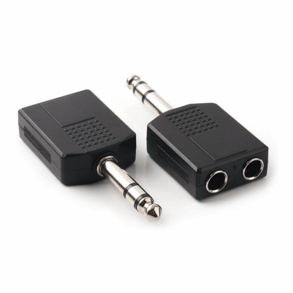 ADAPTADOR 2 6.3MM HEMBRA A 1 6.3MM MACHO ESTEREO - Imagen 3