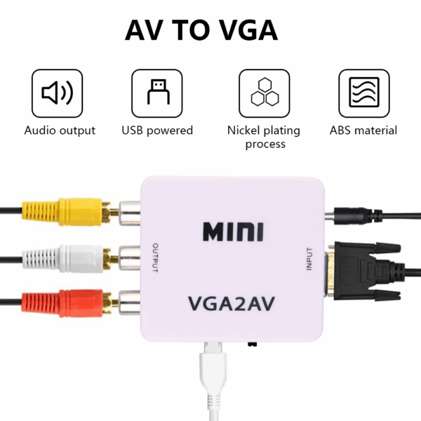 CONVERTIDOR VGA A RCA - FULL HD - Imagen 3